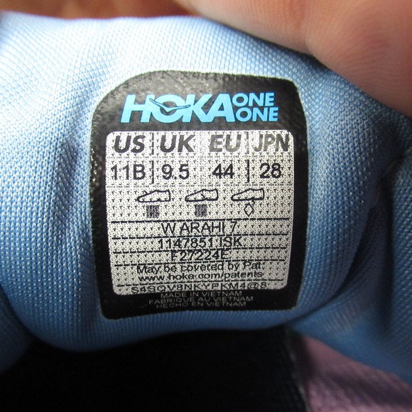 Hoka One One Women 11B Running Shoes White Arahi 7 Gym Light Lace Up Sneakers - Picture 10 of 14